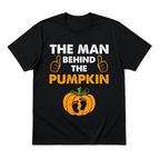 The Man Behind the Pumpkin Funny Dad Pregnancy Halloween Men's T-Shirt