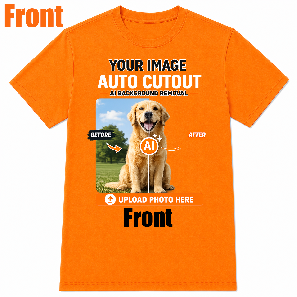 AI Background Remove Custom T-Shirt – Design Your Own Personalized Shirt