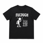 FuCough Funny Sarcastic Humor Graphic T-Shirt Allergy Season Joke Tee
