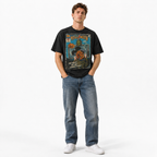 Vintage Halloween Horror Comic Witch Pumpkin Skull Spooky Men's T-Shirt