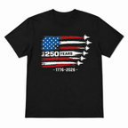 USA 250th Birthday 1776-2026 Patriotic July 4th American Pride Men's T-Shirt