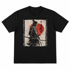 Samurai Warrior Japanese Art T-Shirt Vintage Katana Graphic Streetwear Tee