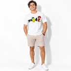 Pre Pear 4 Rooster Funny Rebus Wordplay Graphic Men's T-Shirt