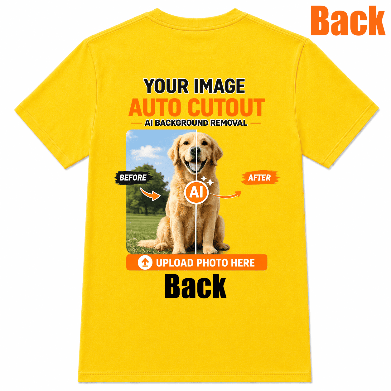 AI Background Remove Custom T-Shirt – Design Your Own Personalized Shirt