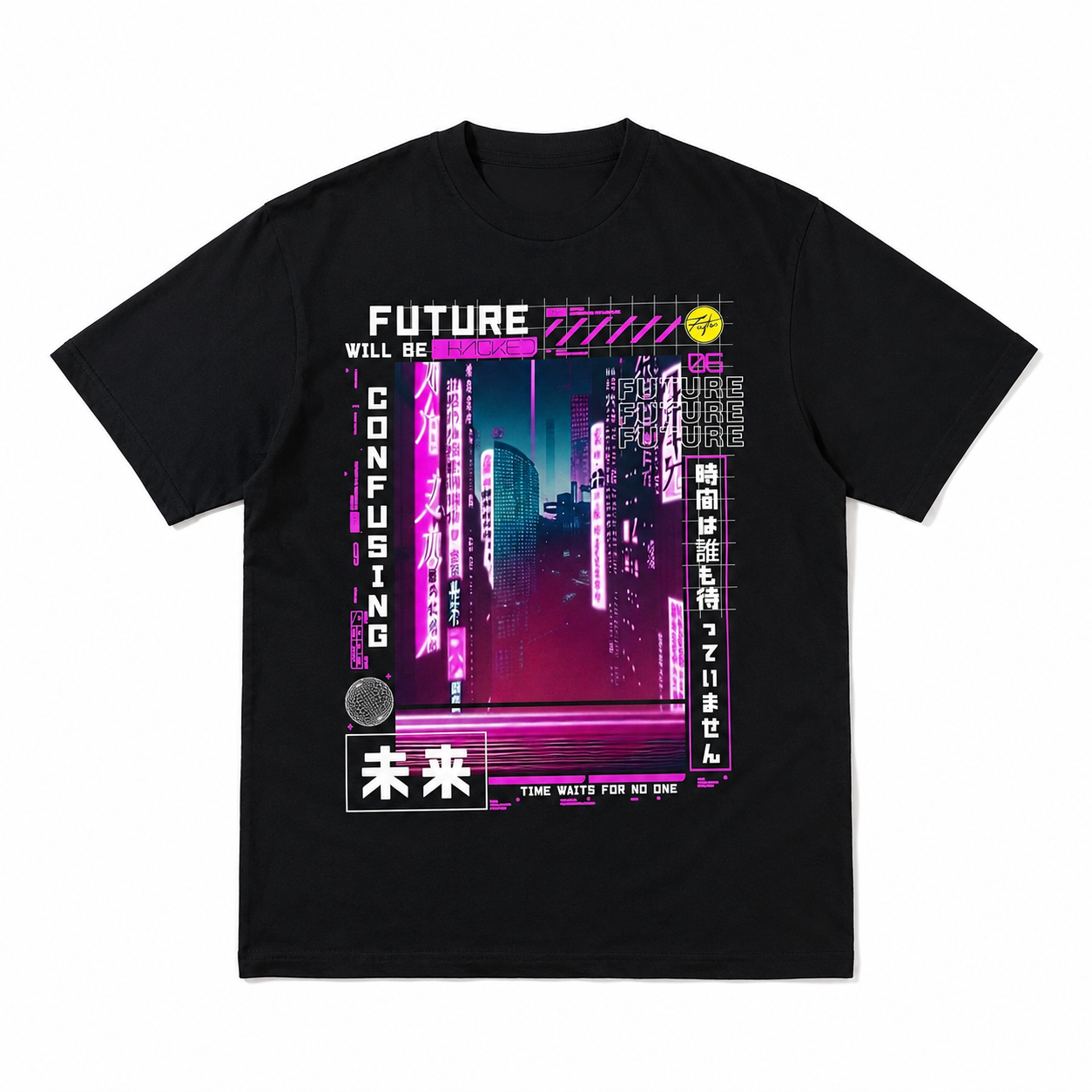 Tokyo Cyberpunk Vaporwave T Shirt Neon Japanese Retro Graphic Streetwear Tee