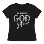 Women God Got Me Faith Graphic T-Shirt Casual Crew Neck Summer Tee Top