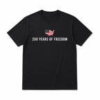 250 Years of Freedom USA Flag T-Shirt 250th Anniversary 4th of July Tee