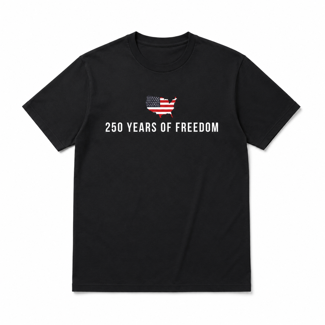 250 Years of Freedom USA Flag T-Shirt 250th Anniversary 4th of July Tee