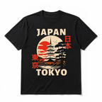 Tokyo Japan Graphic T Shirt Vintage Travel Landmark Casual Streetwear Tee