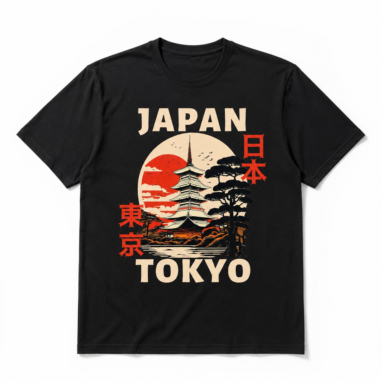 Tokyo Japan Graphic T Shirt Vintage Travel Landmark Casual Streetwear Tee