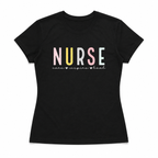 Nurse Care Inspire Heal Graphic Tee - Cute Pastel Nursing Gift T-Shirt