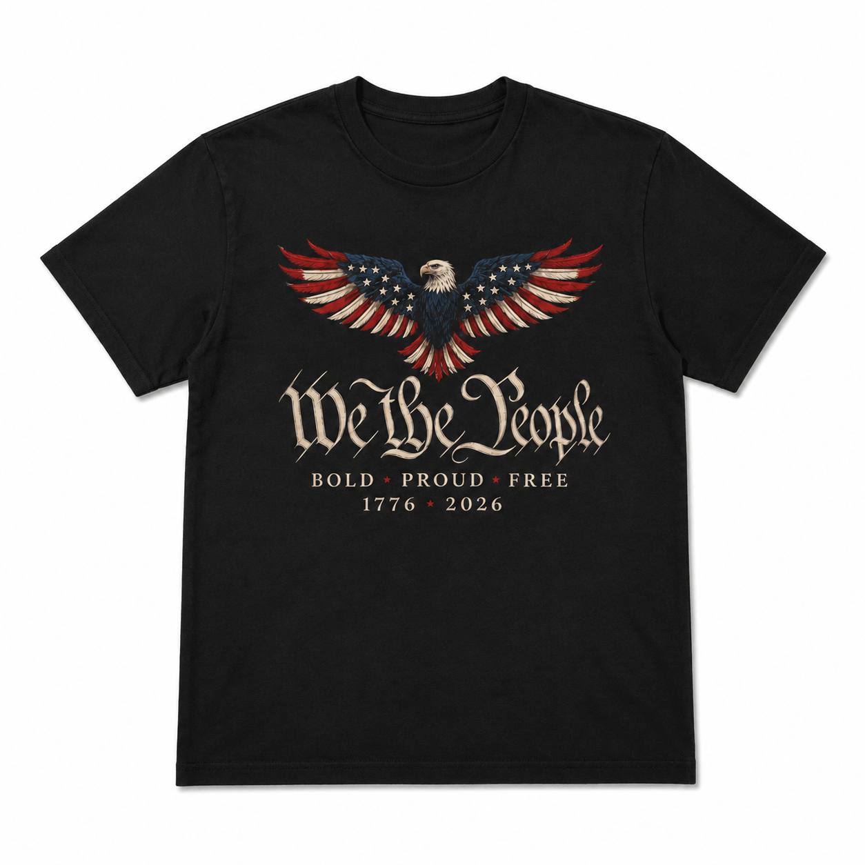 Patriotic Eagle USA 250th Anniversary 1776-2026 Freedom Men's T-Shirt