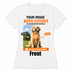 AI Background Remove Custom Women T-Shirt – Design Your Own Personalized Shirt
