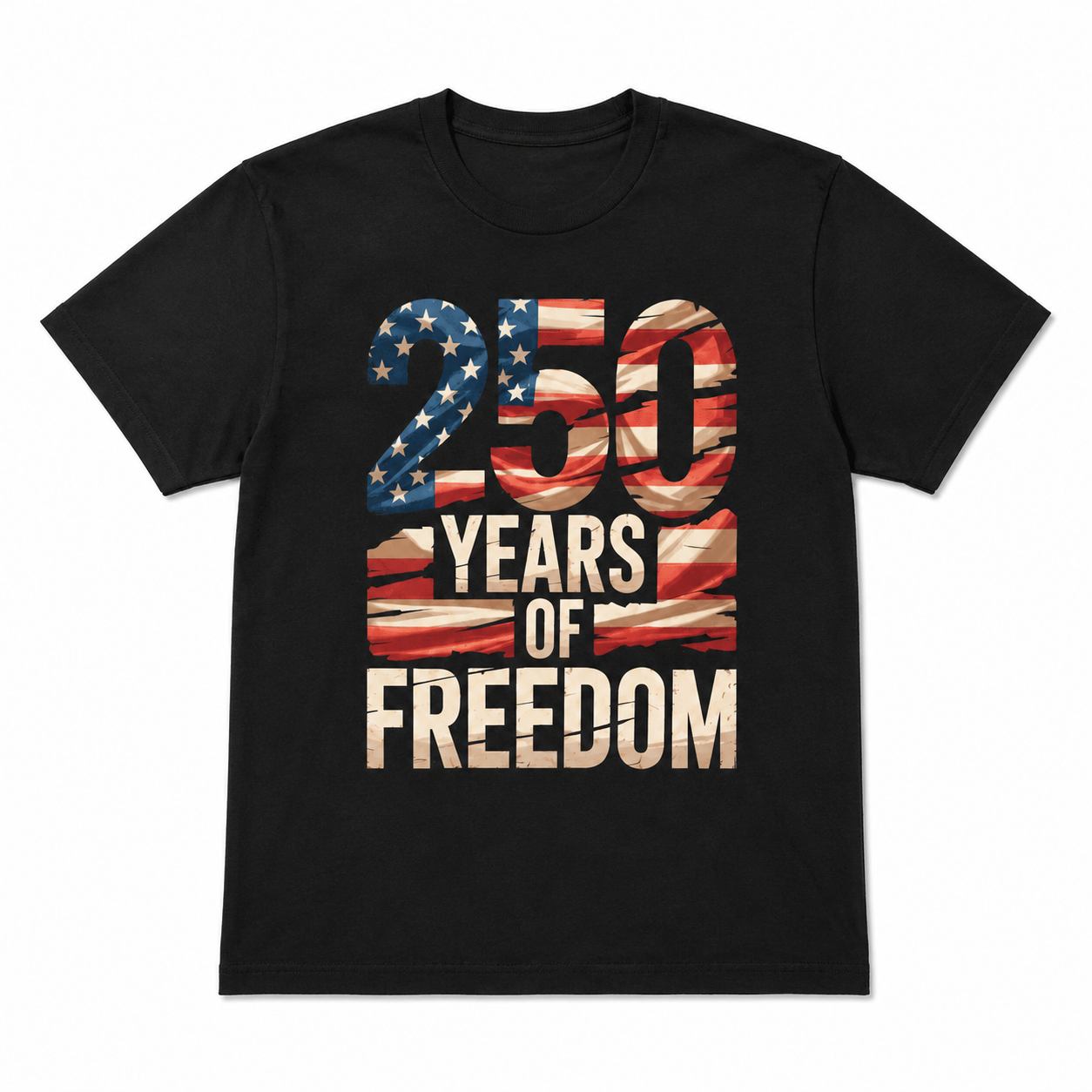 Patriotic Eagle T-Shirt 250 Years of Freedom USA 1776-2026 Anniversary