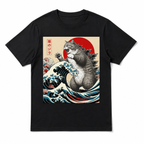 Catzilla Cat Japanese Art Funny Cat