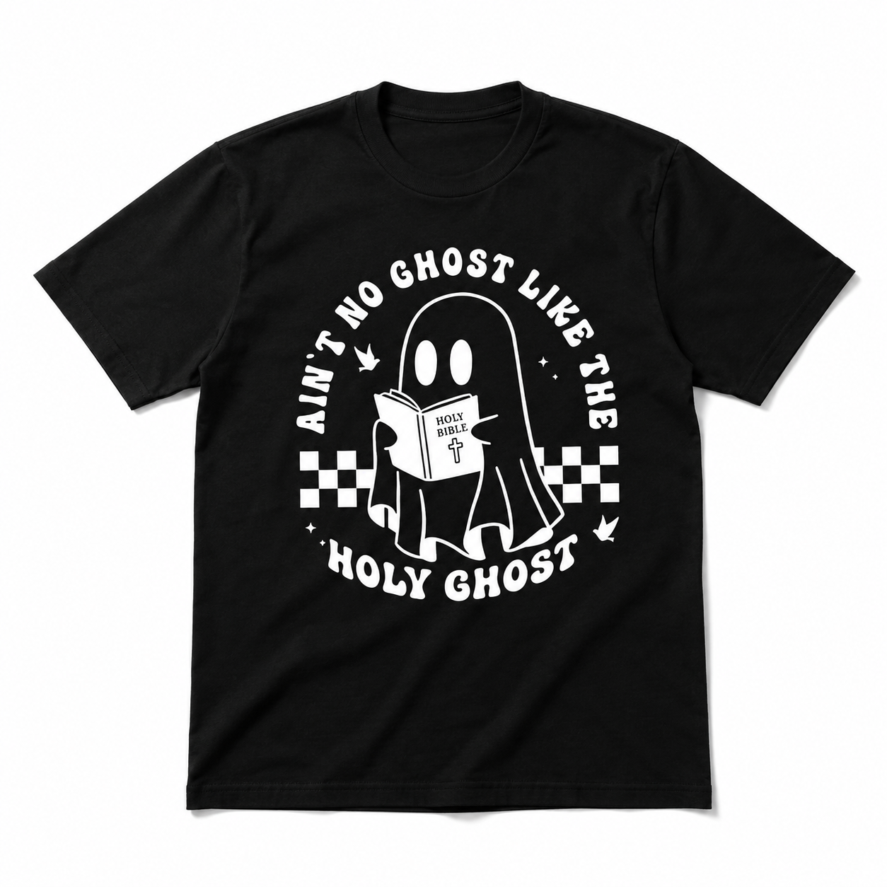 Ain't No Ghost Like the Holy Ghost Funny Christian Halloween Men's T-Shirt