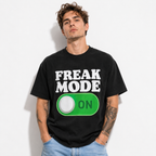 Men's Freak Mode On Graphic T-Shirt Funny Workout Gym Tee