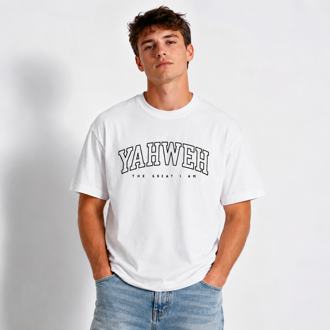 Jehovah Name Religious Faith Graphic T-Shirt Christian Believer Tee