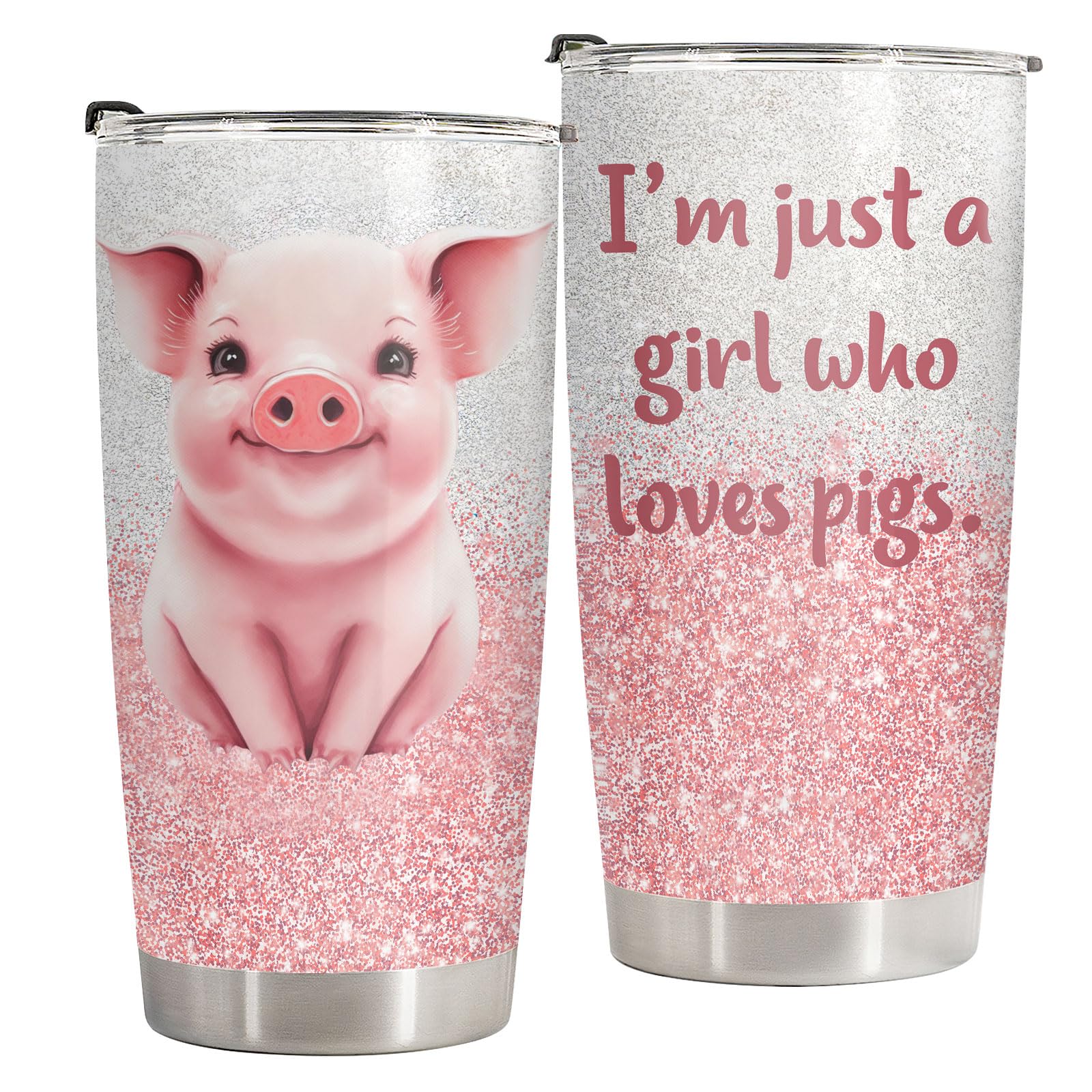 34HD Funny Black Cat Tumbler with Lid, 20oz Stainless Steel Vacuum Insulated Everything Is Fine Cup, Cat Lover Gifts for Women Birthday Mothers Day Halloween Christmas