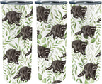 Raccoon Realistic Animal Tumbler, 20oz Insulated Stainless Steel Tumbler with Lid, Raccoon Themed Gifts Coffee Travel Mug Cup for Hot and Cold Drinks
