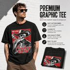 Take A Puff Cowboy Killers Skeleton Western Smoking Humor Men's T-Shirt