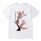 Japanese Cherry Blossom (Sakura) Bonsai Tree Graphic Tee T-Shirt