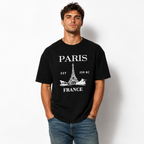 Paris France EST 1598 Vintage City Graphic T-Shirt Travel Paris France Tee