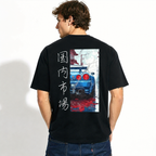 JDM Drift Car T Shirt Japanese Street Racing Graphic Anime Style Casual Tee