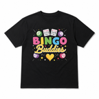 Funny Bingo Buddies Graphic T Shirt Lucky Game Night Men's Tee