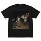 Men's Funny Alligator Fight Graphic T-Shirt Wild Action Meme Tee
