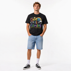 Death Is Coming Funny Dark Humor Rainbow Skeleton Halloween Men's T-Shirt