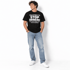 Stop Drinking Funny Alcohol Humor Men's Graphic T-Shirt