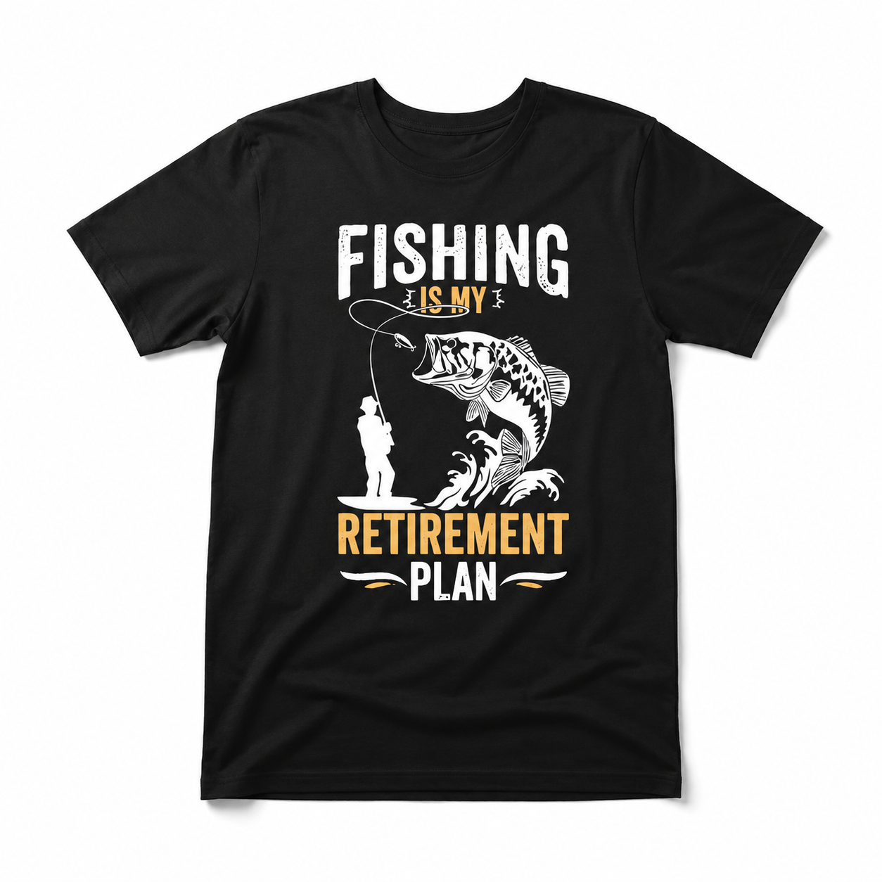 Fishing Retirement Plan Funny Fishing Graphic T Shirt Fisherman Retirement Gift