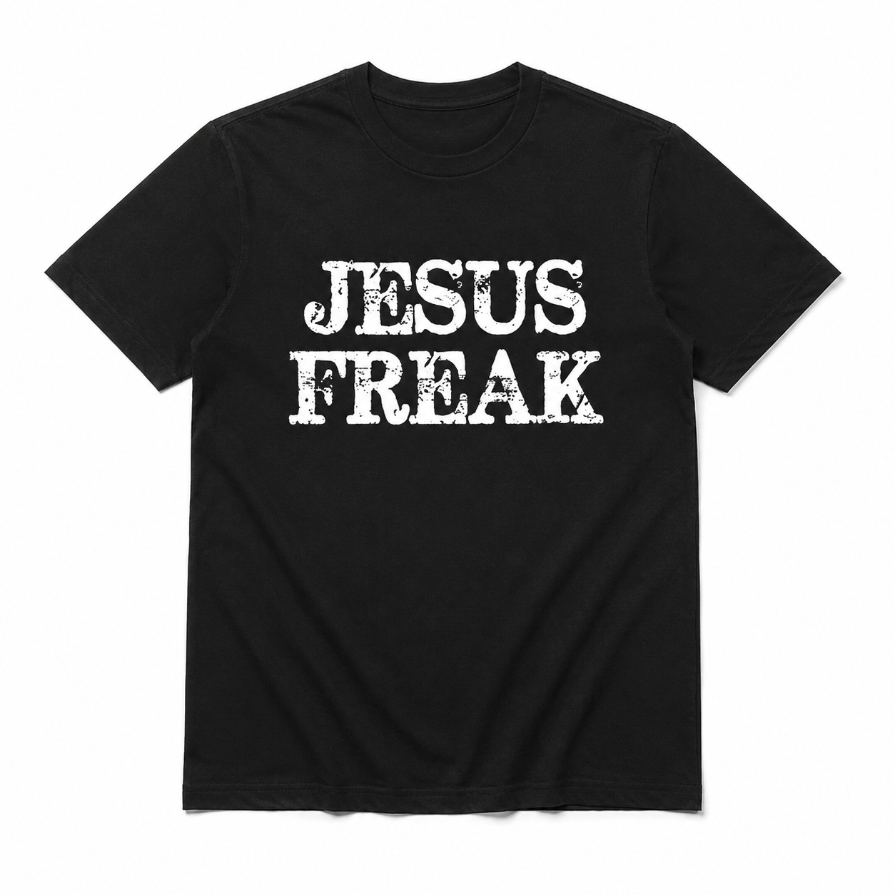Jesus Freak Christian Faith Graphic T-Shirt Vintage Religious Tee for Men