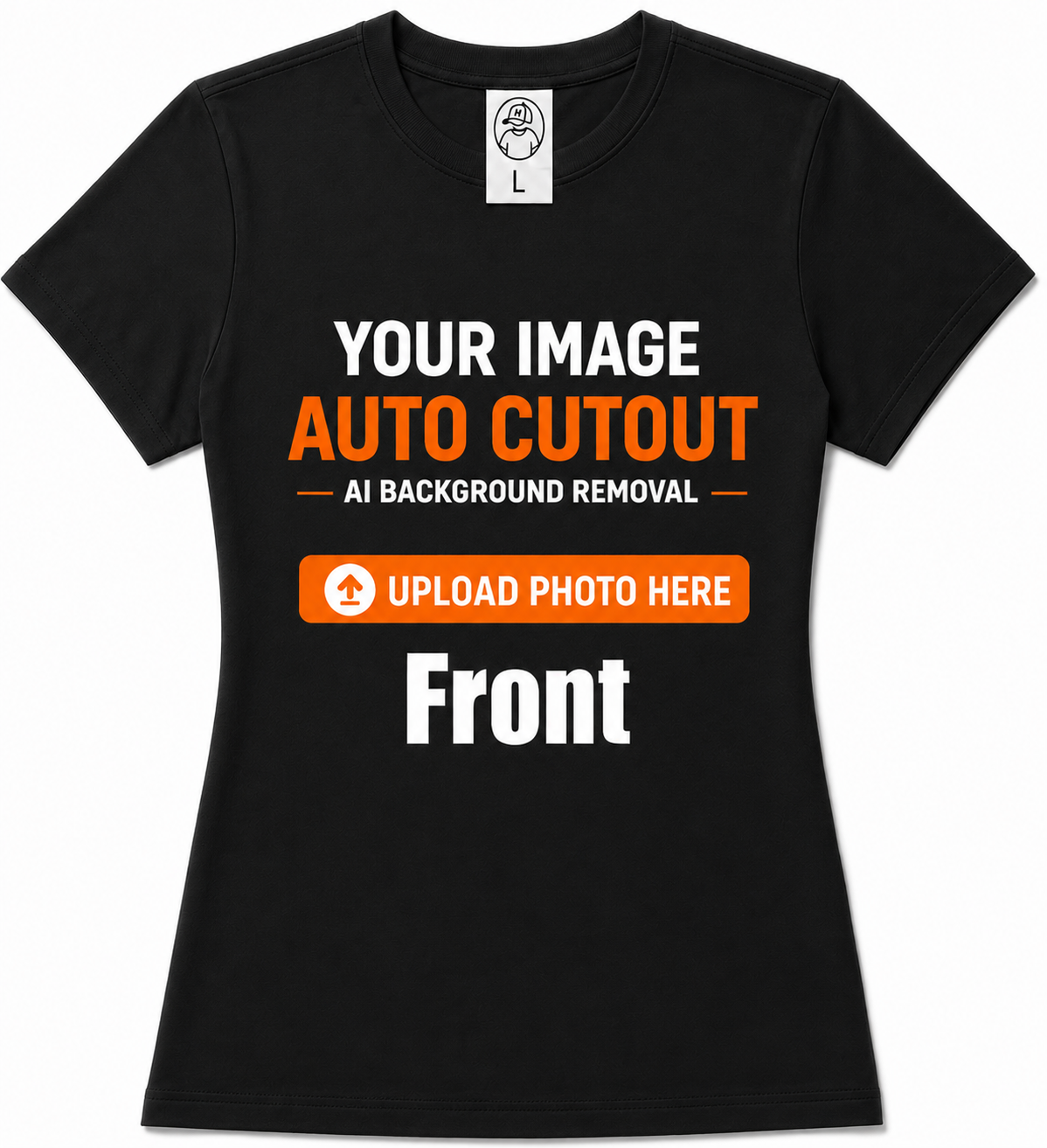 Women’s Custom Photo T-Shirt – Personalized Image, Text or Logo Short Sleeve Tee