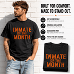 Inmate of the Month Funny Prison Jail Halloween Costume Men's T-Shirt