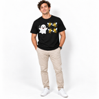 Boo Bees Funny Ghost Bee Rebus Wordplay Graphic Men's T-Shirt