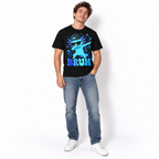 Funny Axolotl Bruh Dab Cartoon Men's Graphic T-Shirt