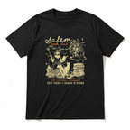 Salem Book Club Witch Black Cat Spooky Halloween Book Lover Men's T-Shirt