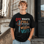 God Wants Full Custody T Shirt Funny Christian Faith Graphic Casual Tee