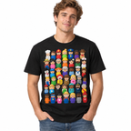 Community Helpers Cute Jobs Characters Funny Graphic Men's T-Shirt