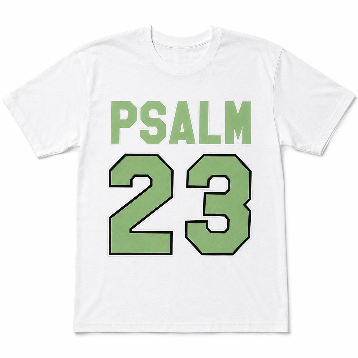 Psalm 23 Christian T-Shirt Men's Vintage Faith Graphic Tee