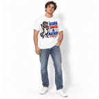 Funny Patriotic Raccoon Stars Snacks & Mayhem Men's T-Shirt