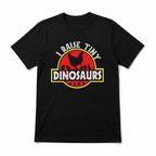I Raise Tiny Dinosaurs Funny Chicken Mom Farm Men's T-Shirt