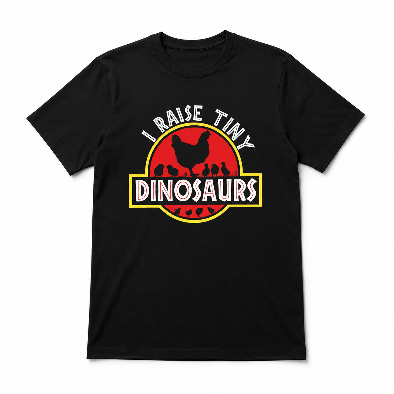 I Raise Tiny Dinosaurs Funny Chicken Mom Farm Men's T-Shirt