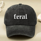 Printed Washed Baseball Cap, "PUT IT ON MY HUSBAND'S TAB" Text Print Adjustable Outdoor Sun Protection Casual Hat For Women & Men, Suitable For Travel,All Seasons