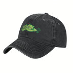 Two (Cat) Peas In A Pod Unisex Vintage Washed Distressed Baseball Cap Twill Adjustable Adult Hat
