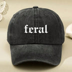 Printed Washed Baseball Cap, "PUT IT ON MY HUSBAND'S TAB" Text Print Adjustable Outdoor Sun Protection Casual Hat For Women & Men, Suitable For Travel,All Seasons