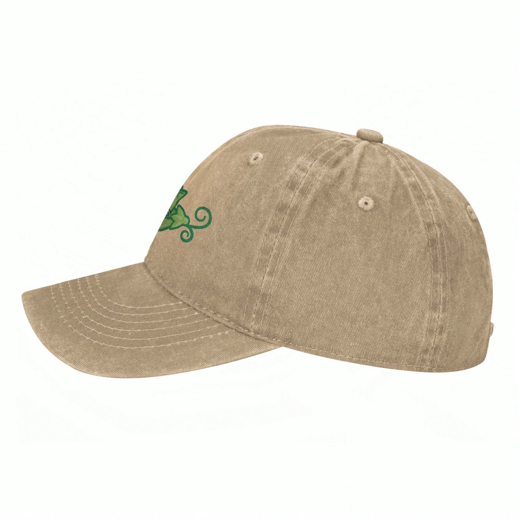 Two (Cat) Peas In A Pod Unisex Vintage Washed Distressed Baseball Cap Twill Adjustable Adult Hat