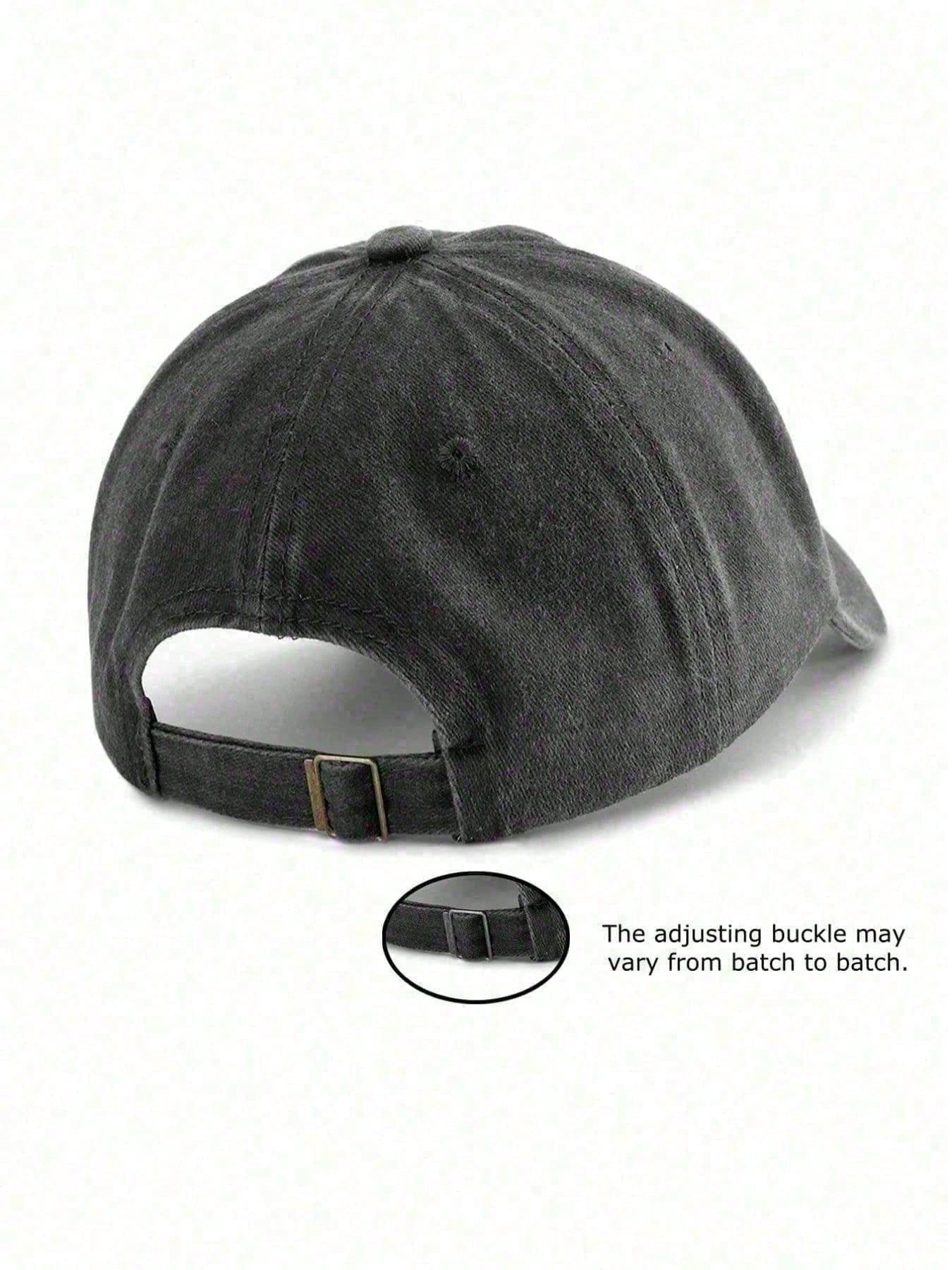 Printed Washed Baseball Cap, "PUT IT ON MY HUSBAND'S TAB" Text Print Adjustable Outdoor Sun Protection Casual Hat For Women & Men, Suitable For Travel,All Seasons